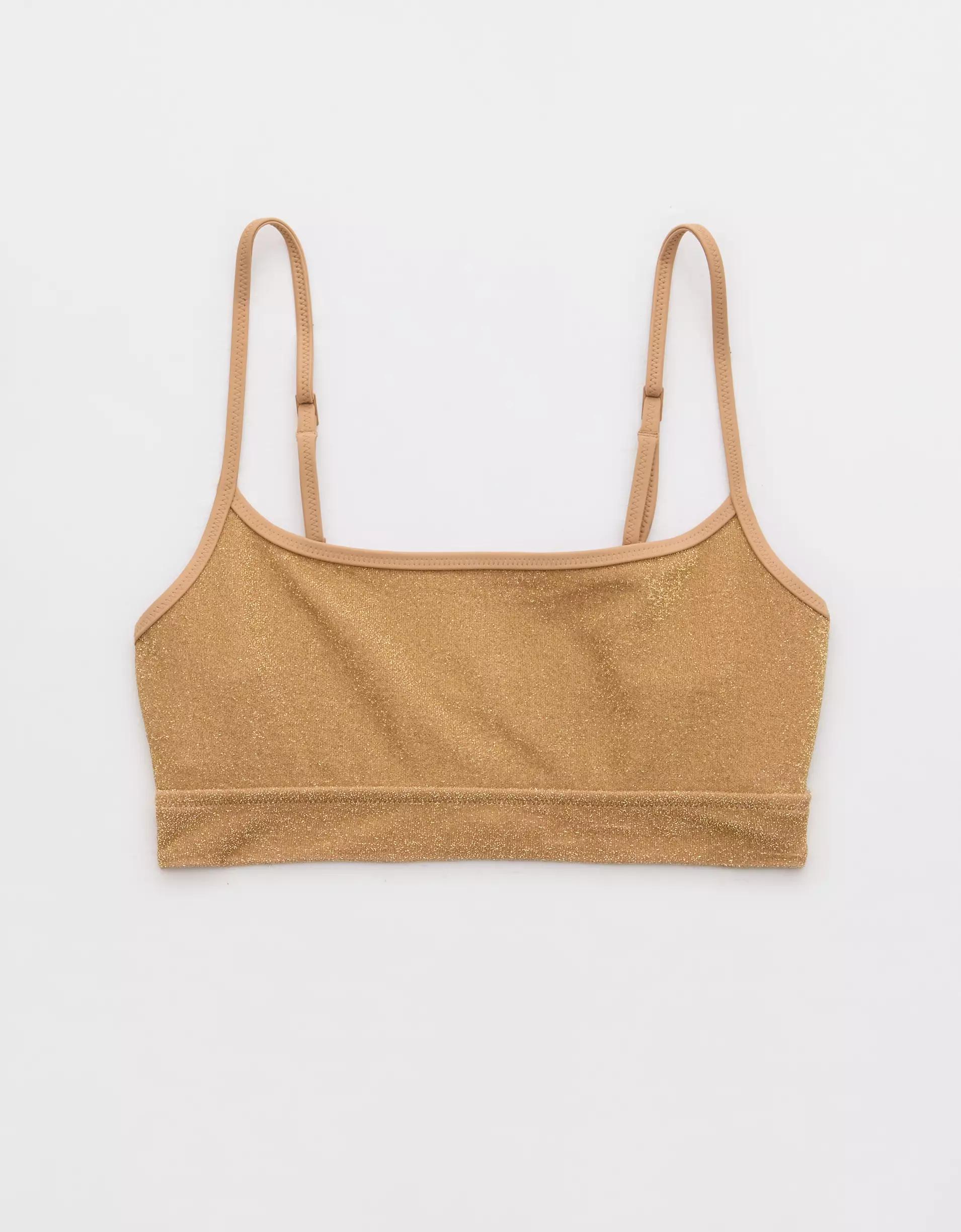 Aerie Sparkle Straight Scoop Bikini Top Product Image