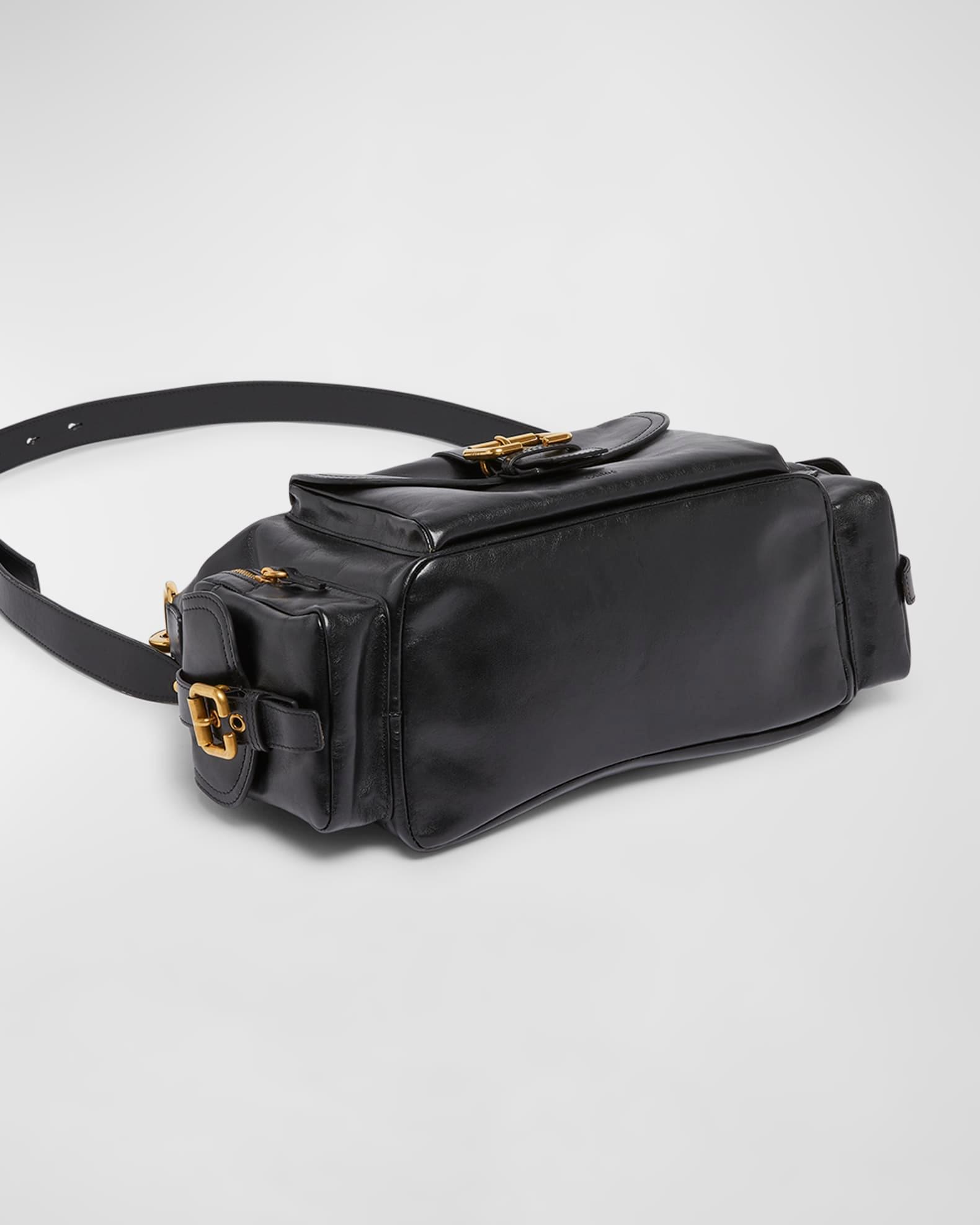 Camera Bag Medium in Natural Shiny Calfskin Product Image