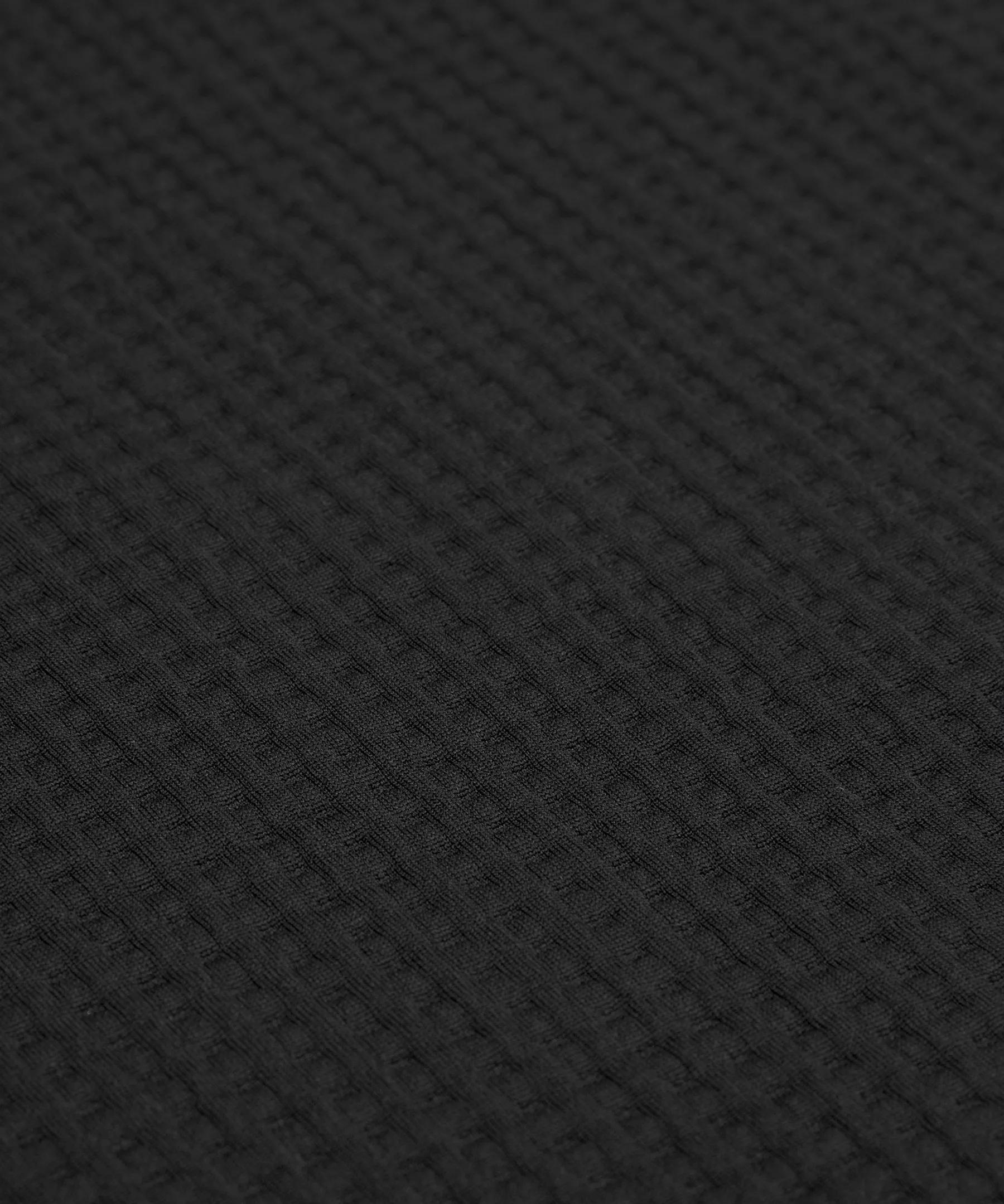 Waffle-Knit Crewneck Long-Sleeve Shirt Product Image