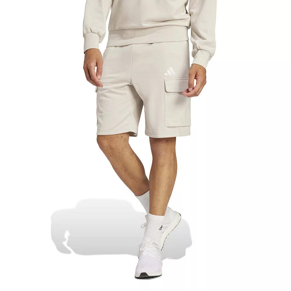 Men's adidas Essentials Feelcozy French Terry Cargo Shorts, Size: Large, Wonder Alumina Product Image
