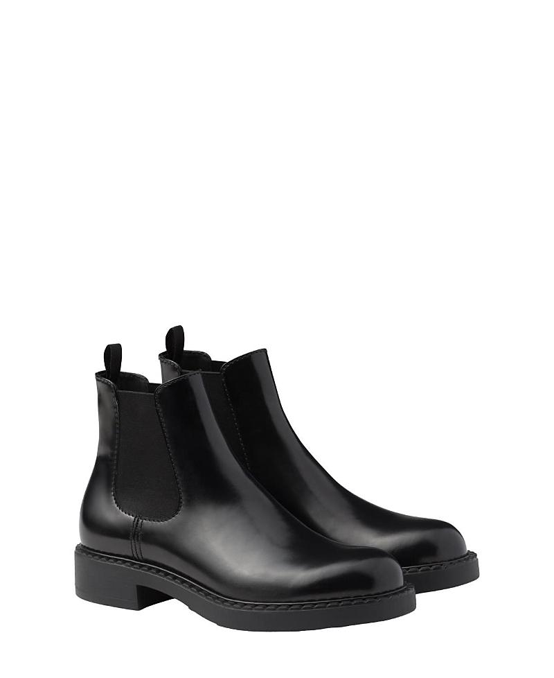 Prada Mens Brushed Leather Chelsea Boots Product Image