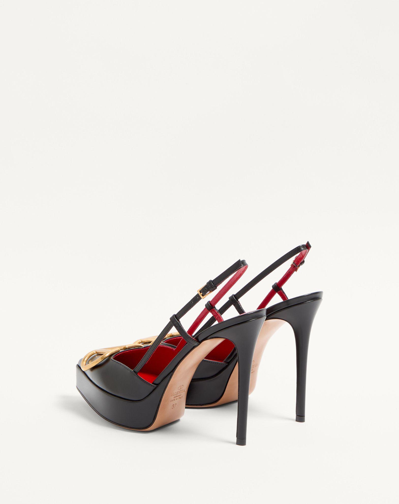 Vlogo Signature Calfskin Slingback Platform Pump 120Mm Product Image