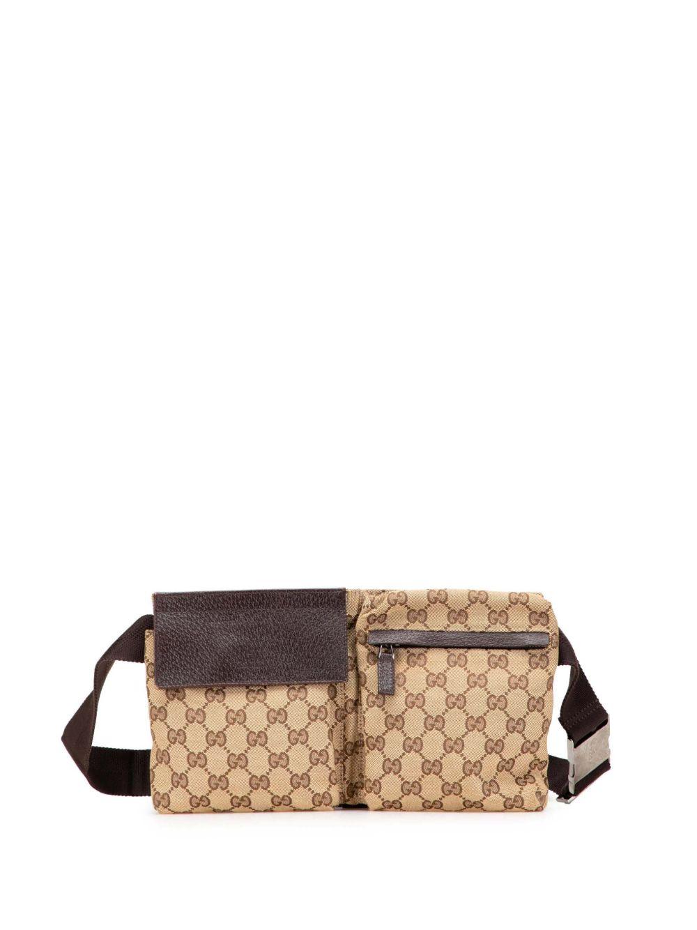 2000-2015 GG Canvas Double Pocket belt bag Product Image
