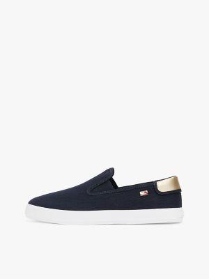 Metallic Heel Canvas Slip-On Sneaker Product Image