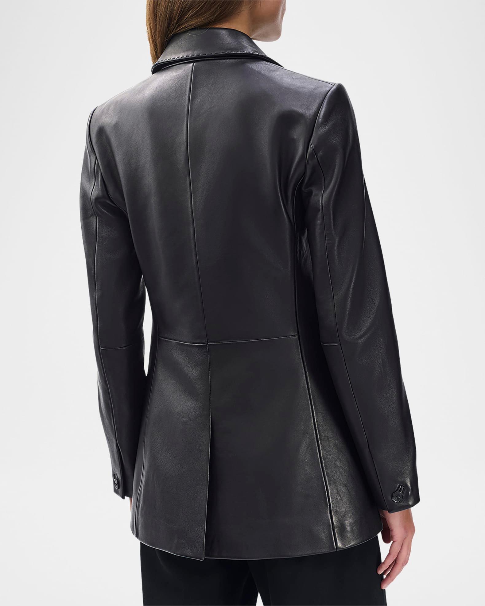 Ash Leather Blazer Product Image