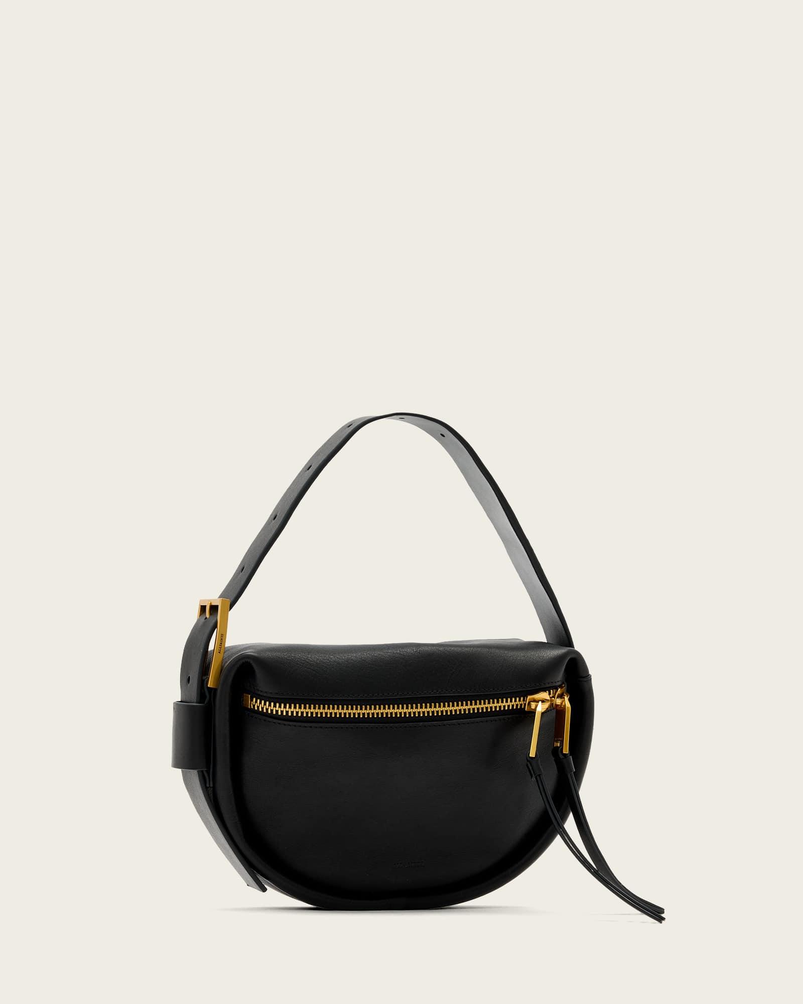 Noemie Mini Shoulder Bag Black | ALLSAINTS US Product Image
