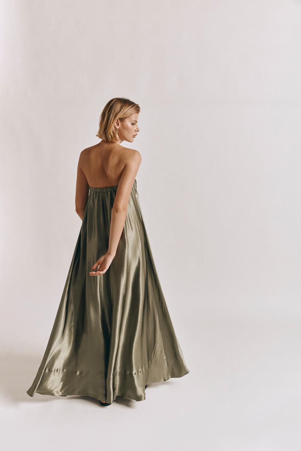 Lenni Maxi Dress Olive Product Image