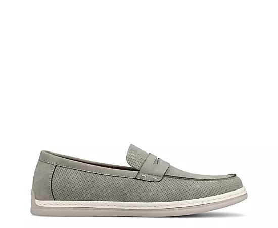 VANCE Brantley Comfort Casual Slip-on Men's Perforated Flexible Penny Loafers,  Product Image