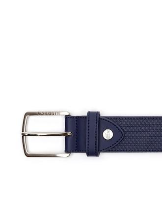 Men's Chantaco Lacoste Engraved Tongue Buckle Leather Belt Product Image