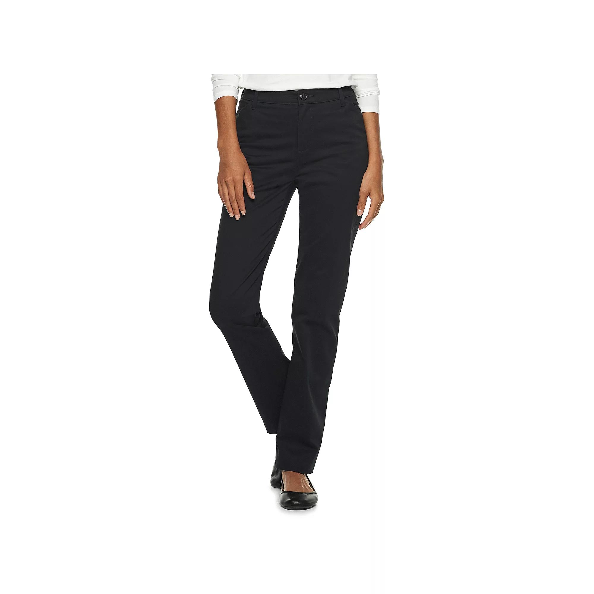 Women's Lee® Relaxed Fit Straight-Leg Twill Pants,  Product Image