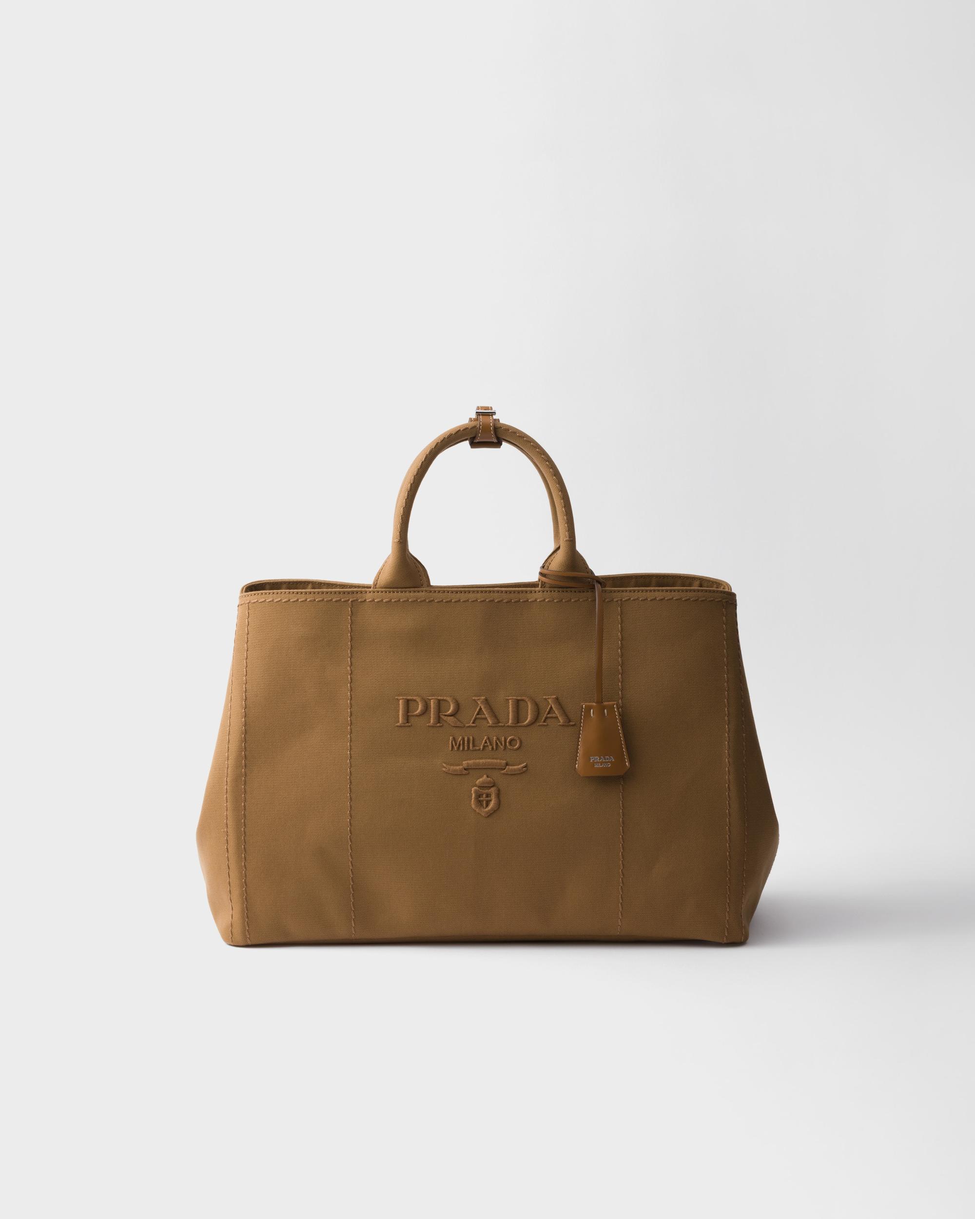 Prada Jardinière extra large cotton canvas tote bag Product Image