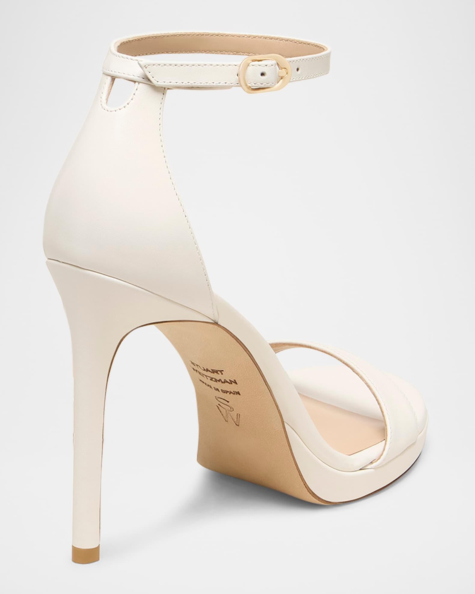 Nudist Patent Ankle-Strap Platform Sandals Product Image