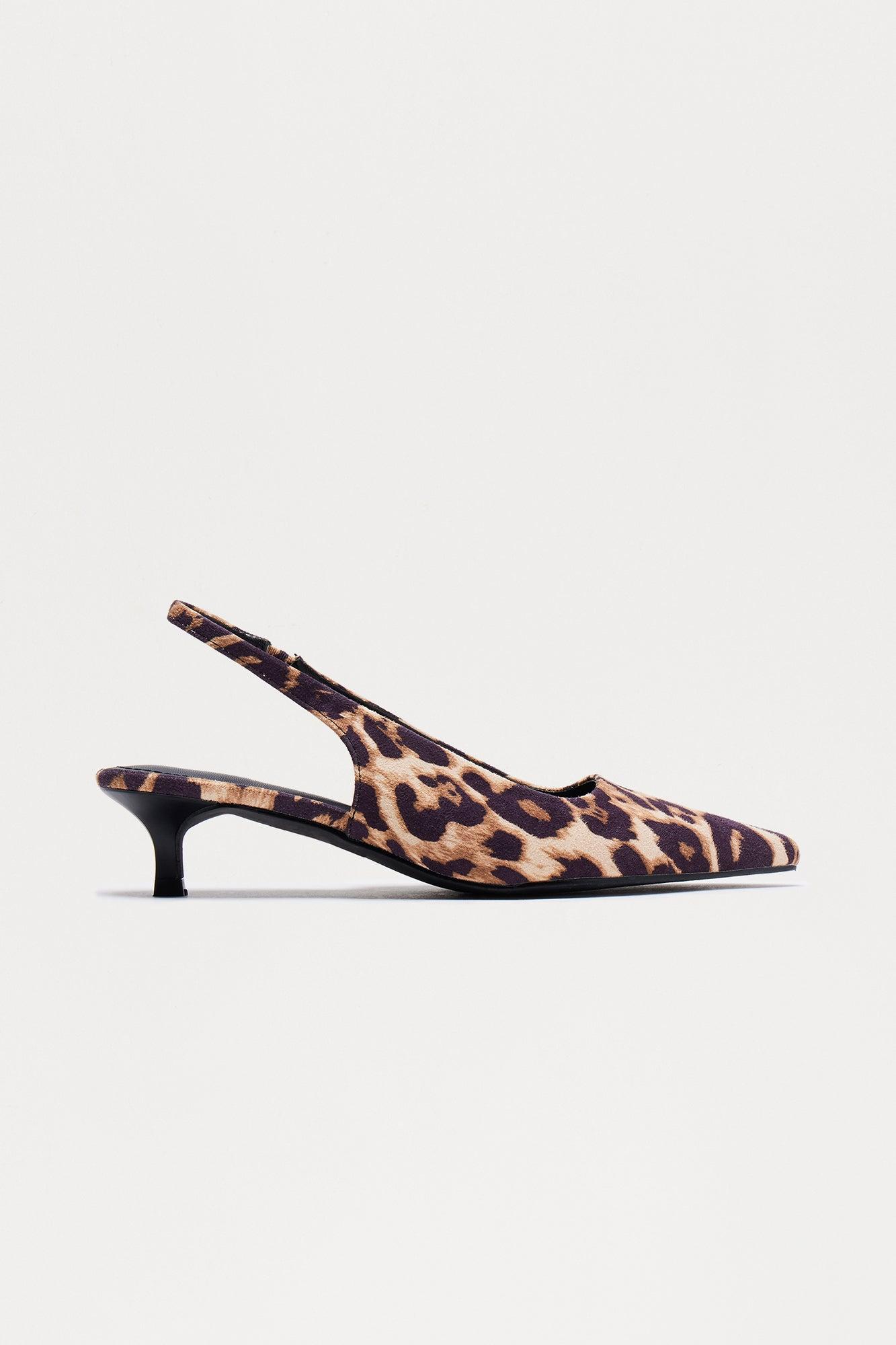 Keeper Kitten Heel Pumps - Leopard Product Image