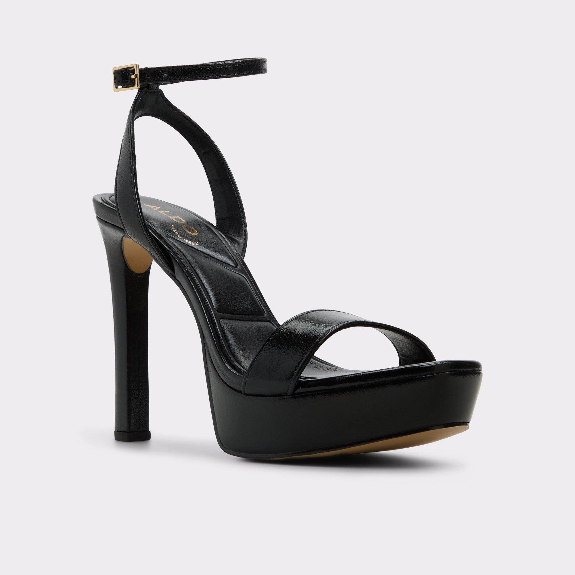 ALDO Portside - Women's Platform Sandal Sandals - Black, Size 9 Product Image