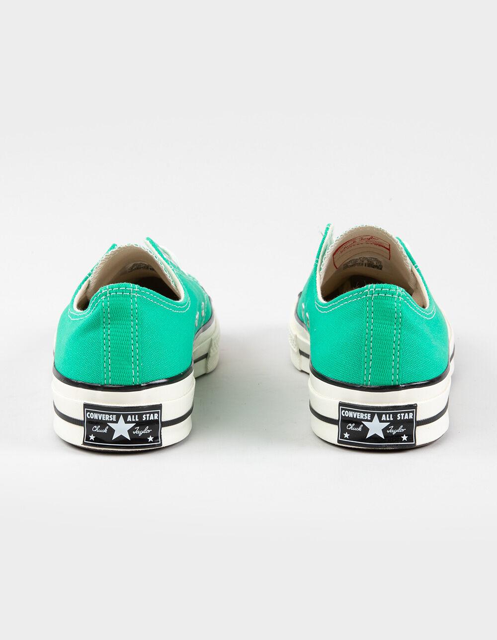 CONVERSE Chuck 70 Low Top Canvas Shoes - GREEN Product Image