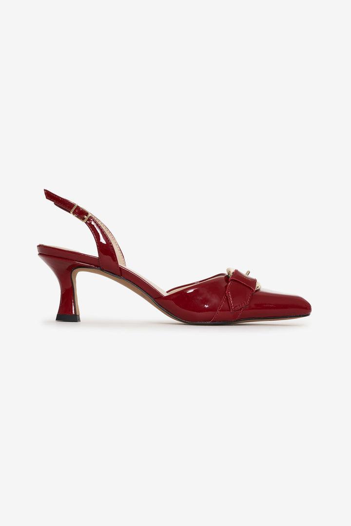Marion Buckle Heel — Oxblood Product Image