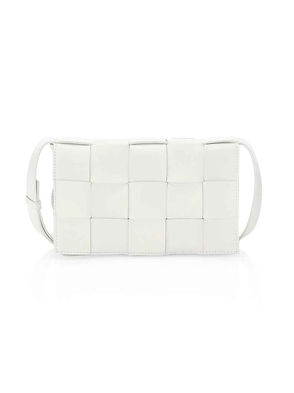 Womens The Cassette Intreccio Leather Crossbody Bag Product Image