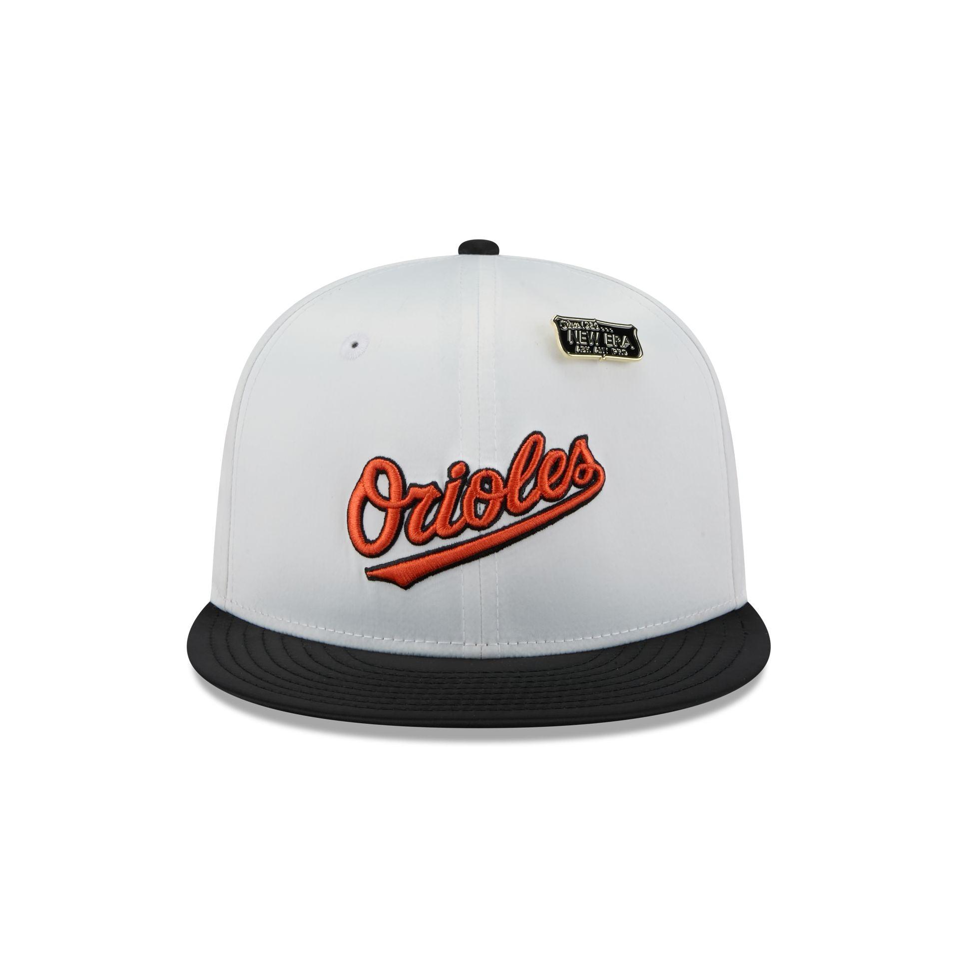Baltimore Orioles Satin Pin 9FIFTY Snapback Hat Male Product Image
