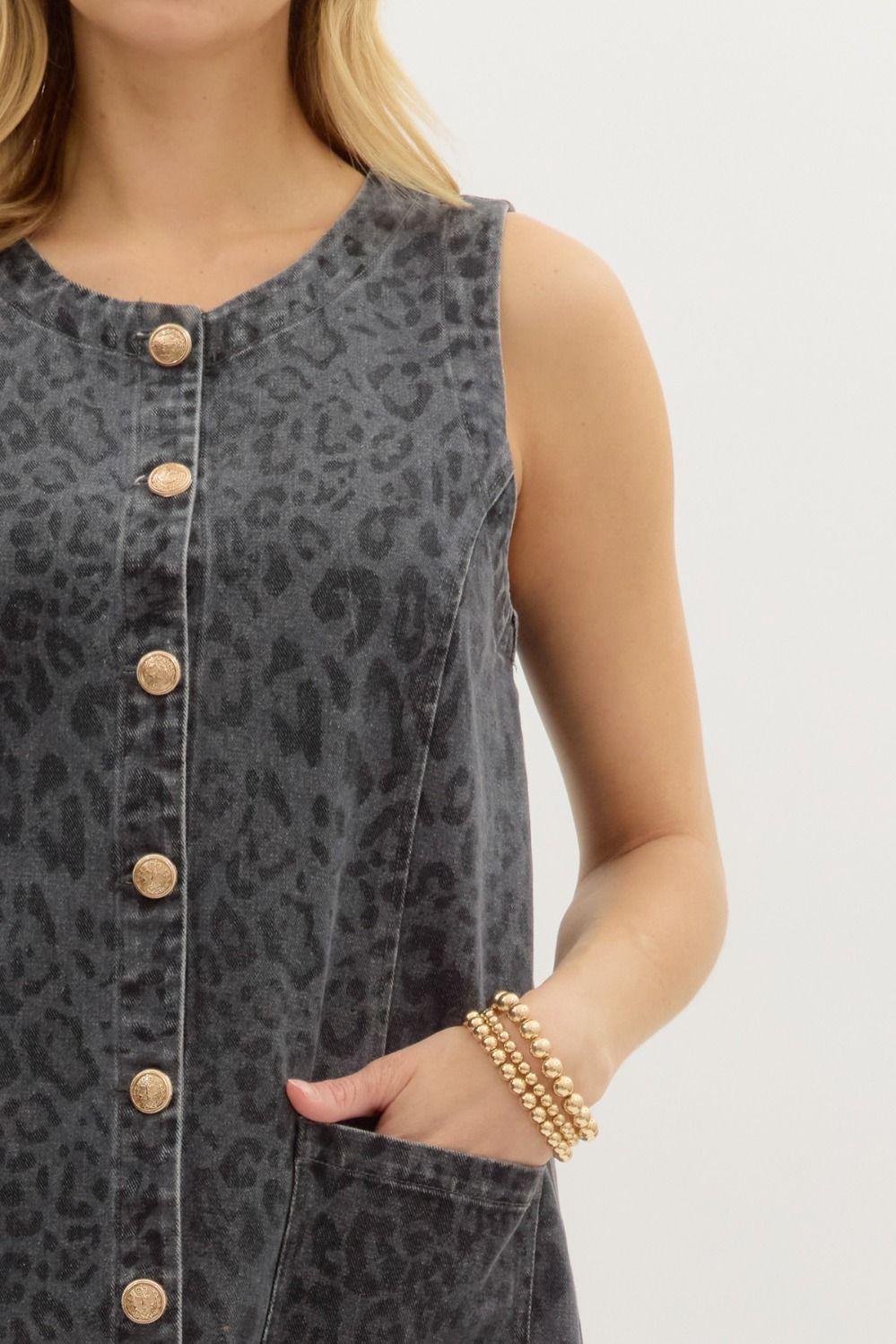 Wild Side Denim Dress Product Image