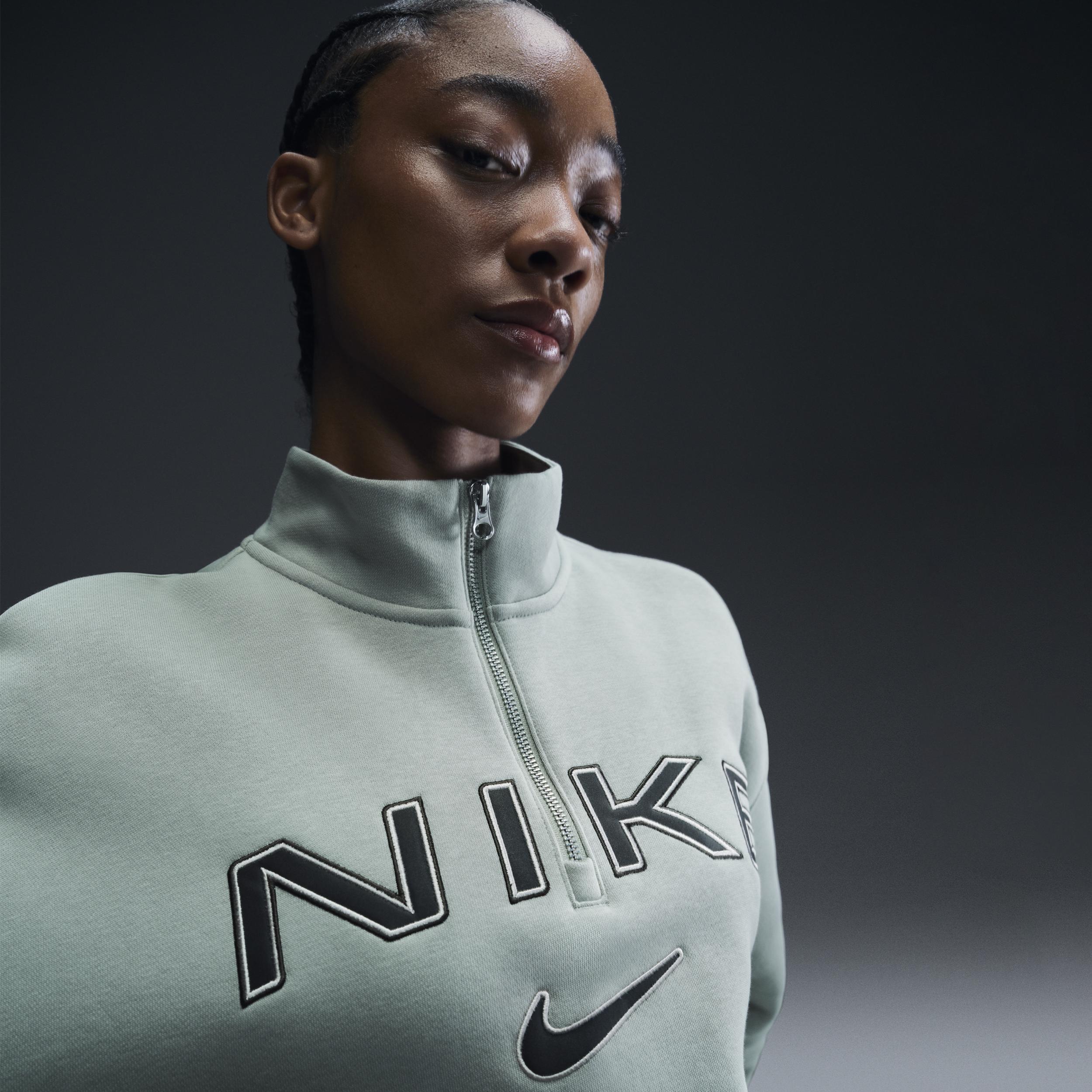 Nike Sportswear Phoenix Fleece Women's Oversized 1/4-Zip Logo Top Product Image
