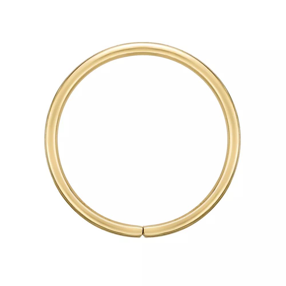 Lila Moon 14k Gold 10 mm Hoop Nose Ring, Women's, 14k Yellow Gold Product Image