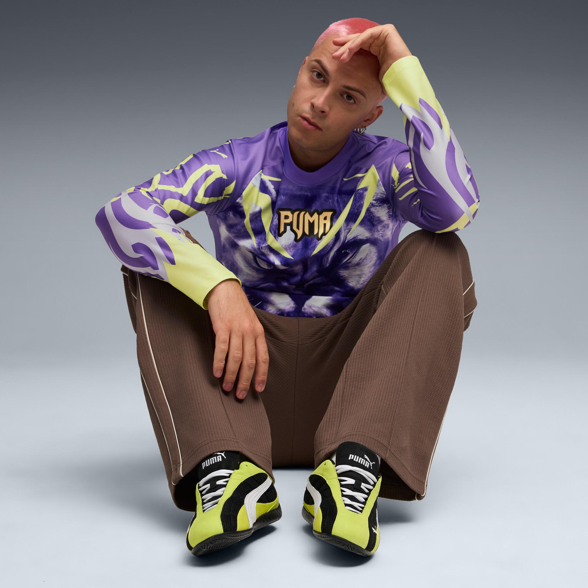 PUMA Speedcat Plus Sneakers Unisex in Lime Smash/White Product Image