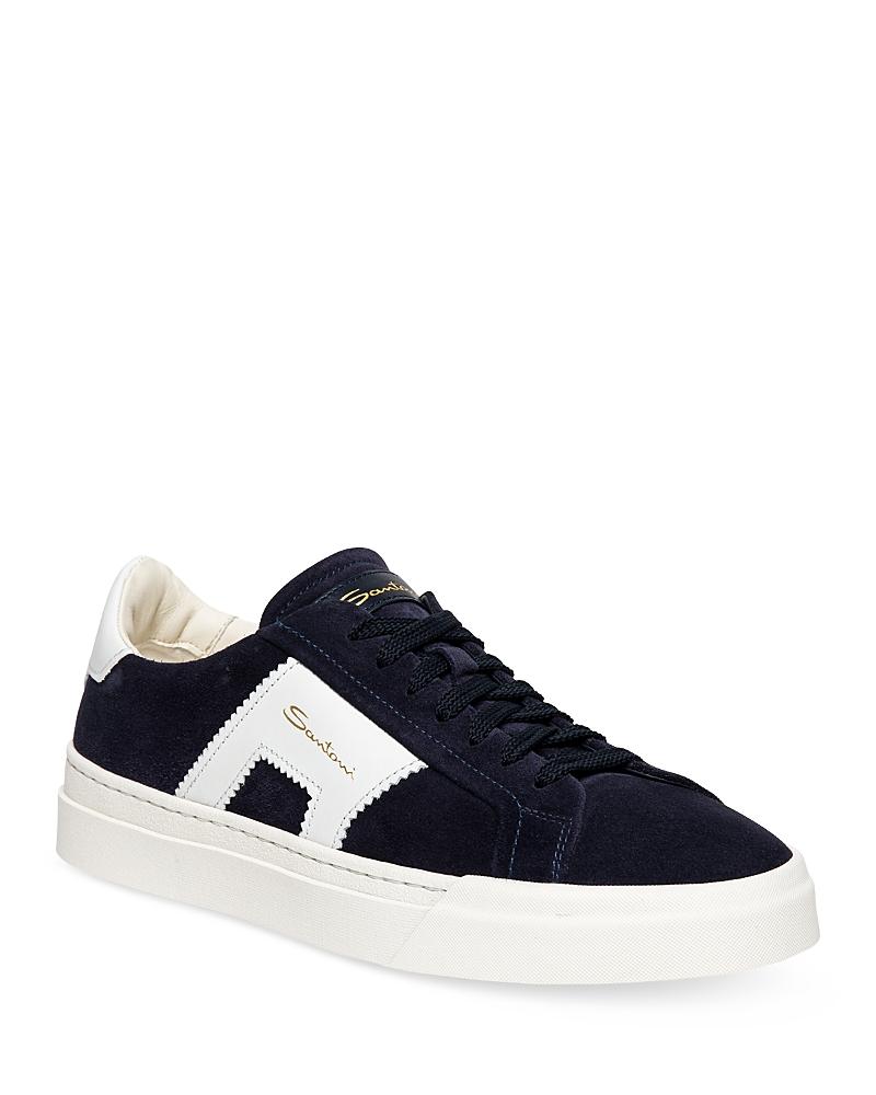 Santoni Mens Double Buckle Lace Up Sneakers Product Image