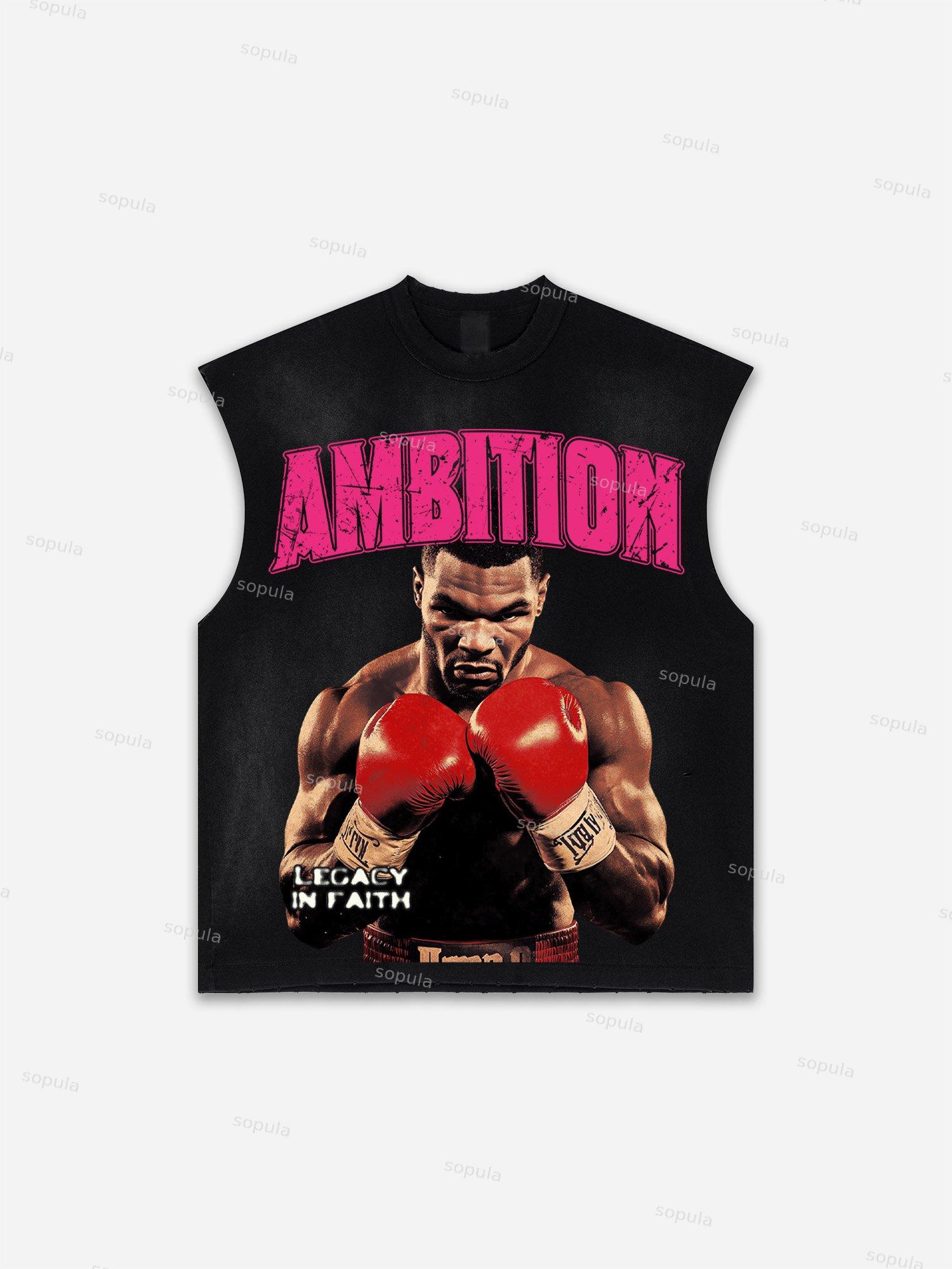 Basketball Dreams Boys Print Distressed Tank Top Product Image