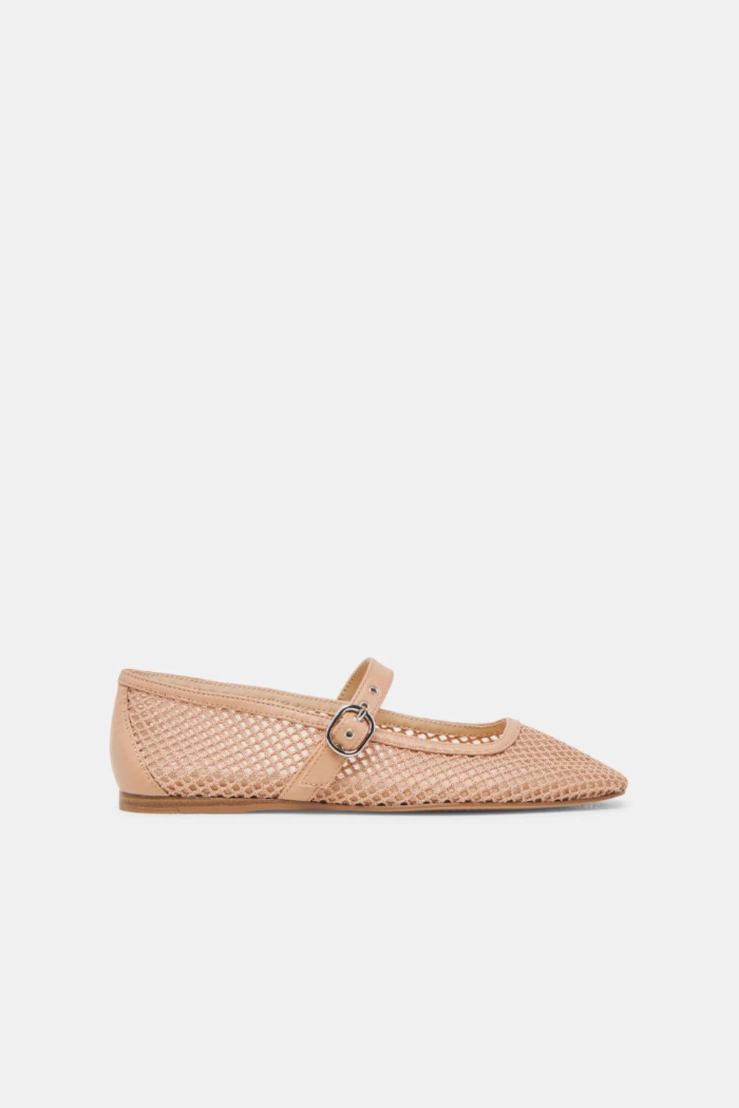 Rodi Mesh Ballet Flats- Light Tan Product Image