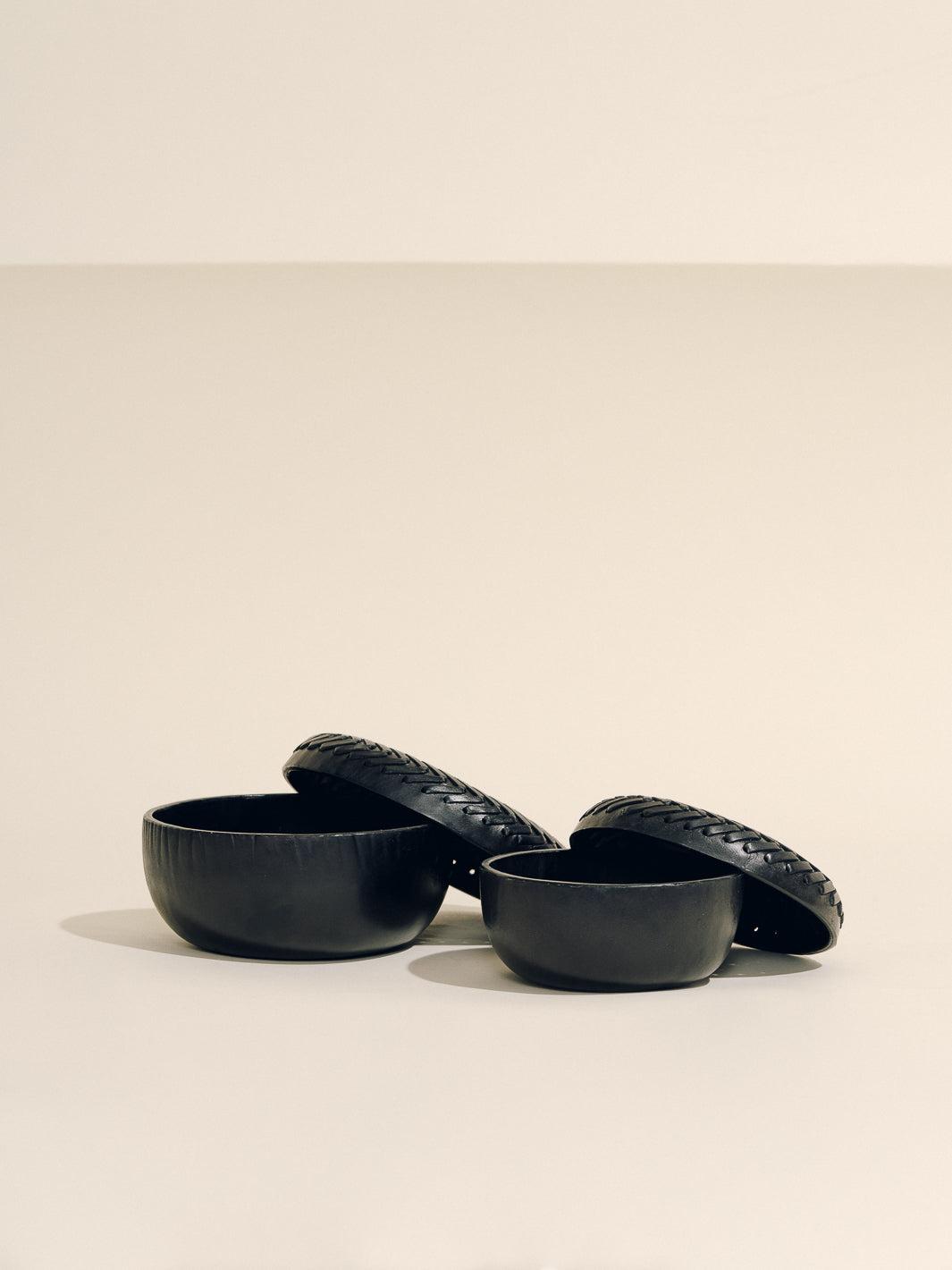 The Box Set in Leather Lace Trim Product Image