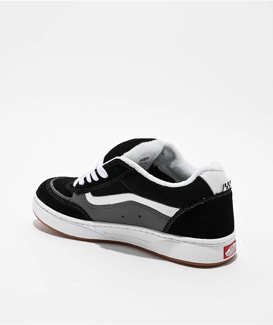 Vans Estazzo Black & White Skate Shoes Product Image