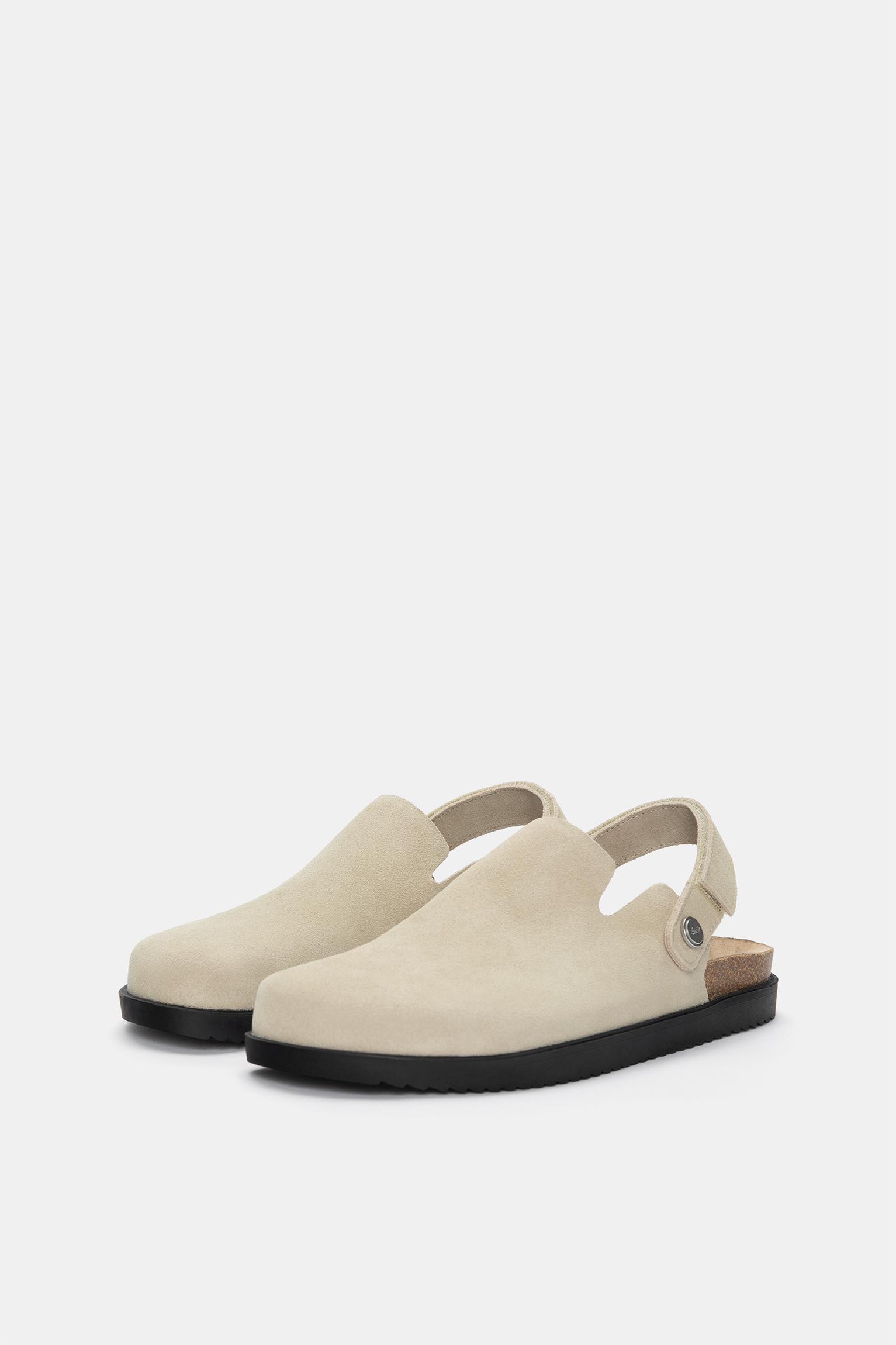 Multi-position strap leather clogs Product Image