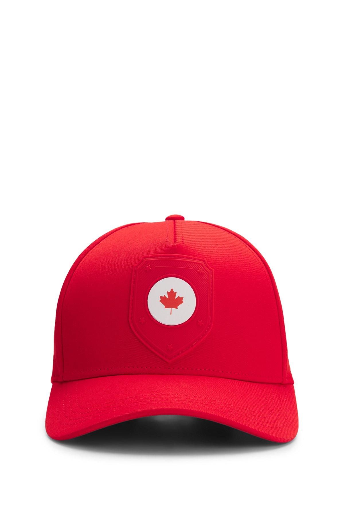 Logo cap in lustrous twill with country-flag badge Product Image