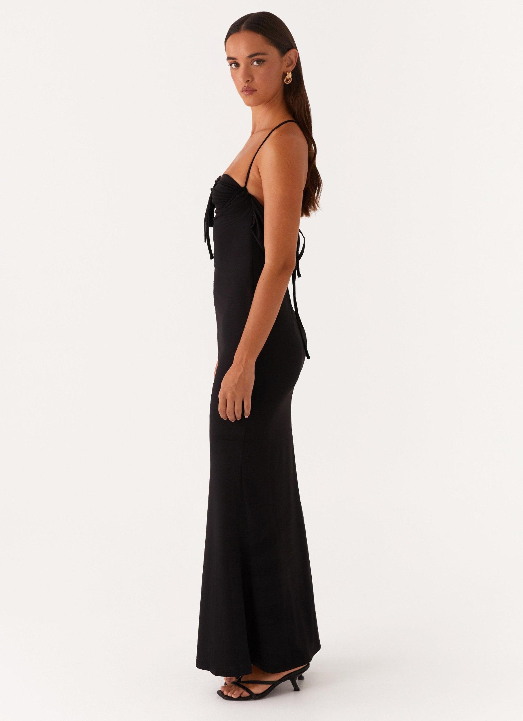 Bombshell Maxi Dress - Black Product Image
