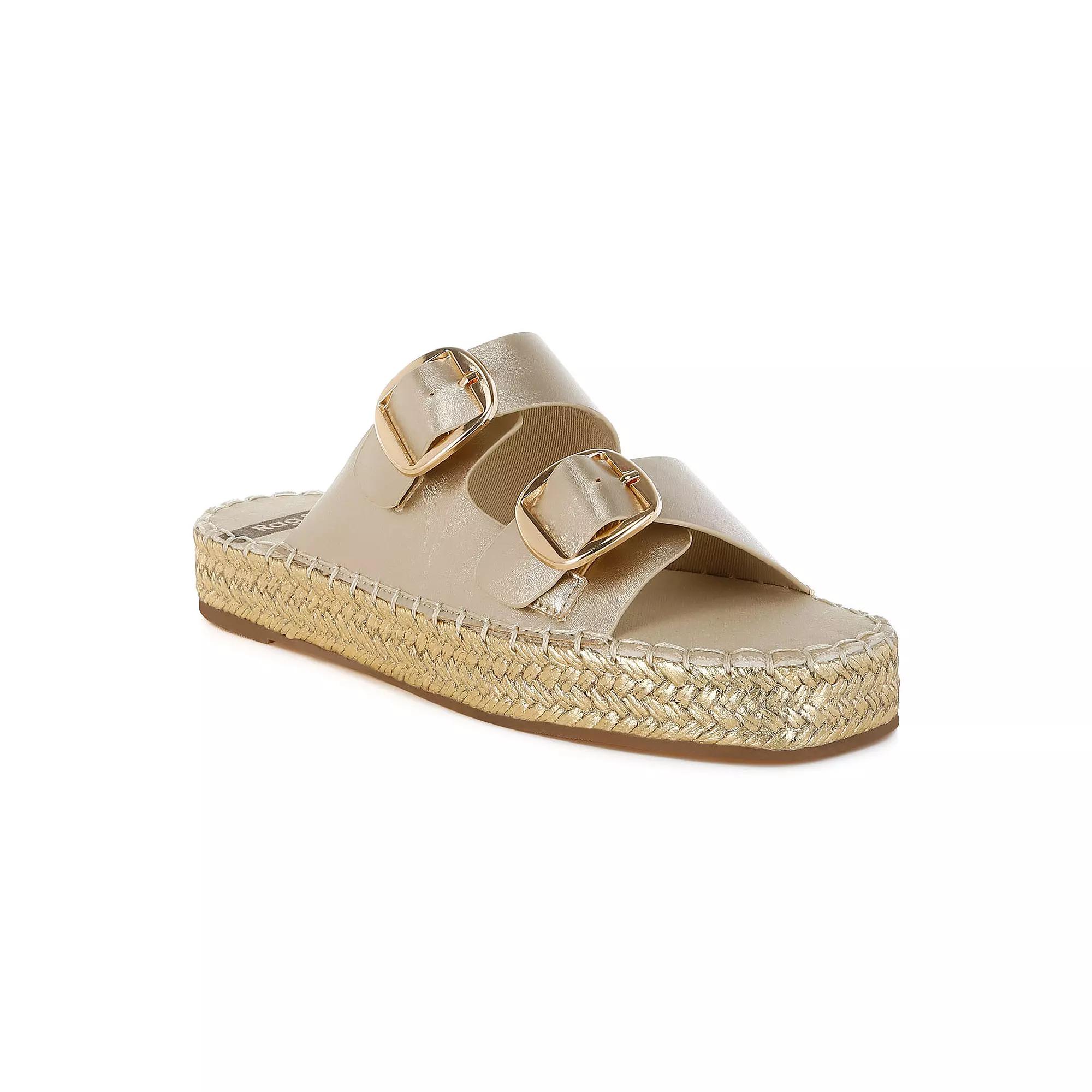 Rag & Co MIOVA Women's Sandals, Size: 6, Gold Product Image