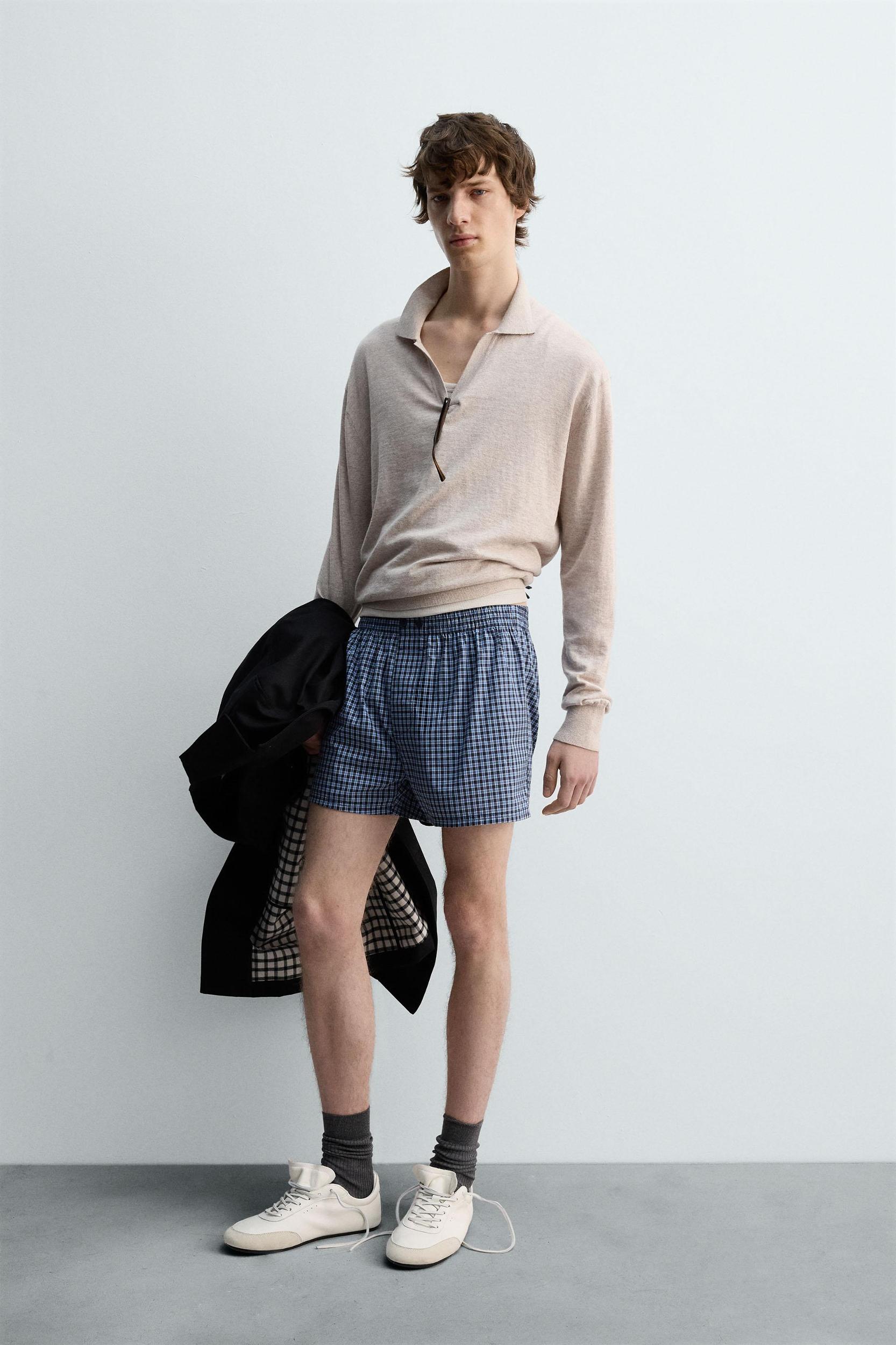 LIMITED EDITION CHECKERED POPLIN BOXERS Product Image