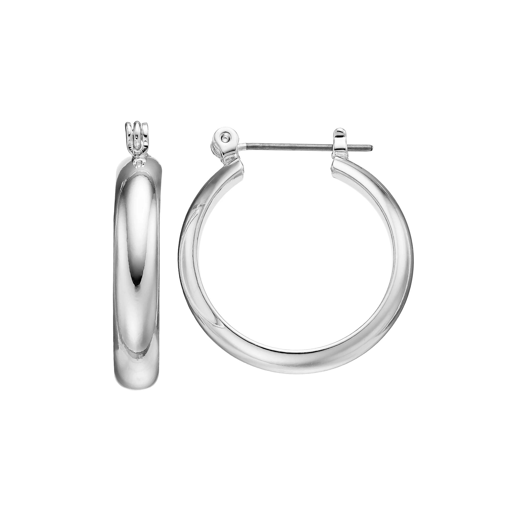 Napier Wide Hoop Earrings, Women's, None Product Image