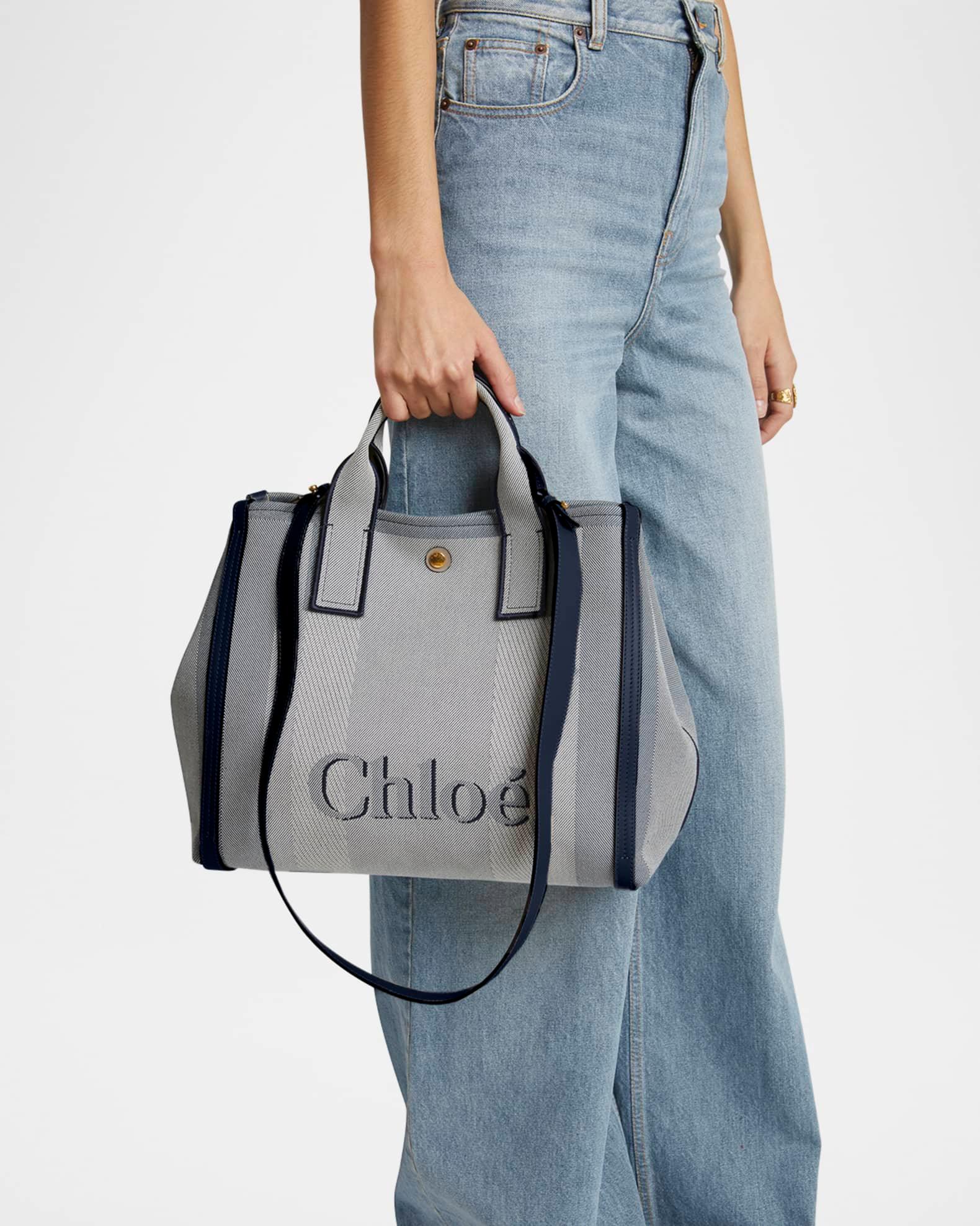 Large Carry Tote Bag in Jacquard Canvas  Product Image