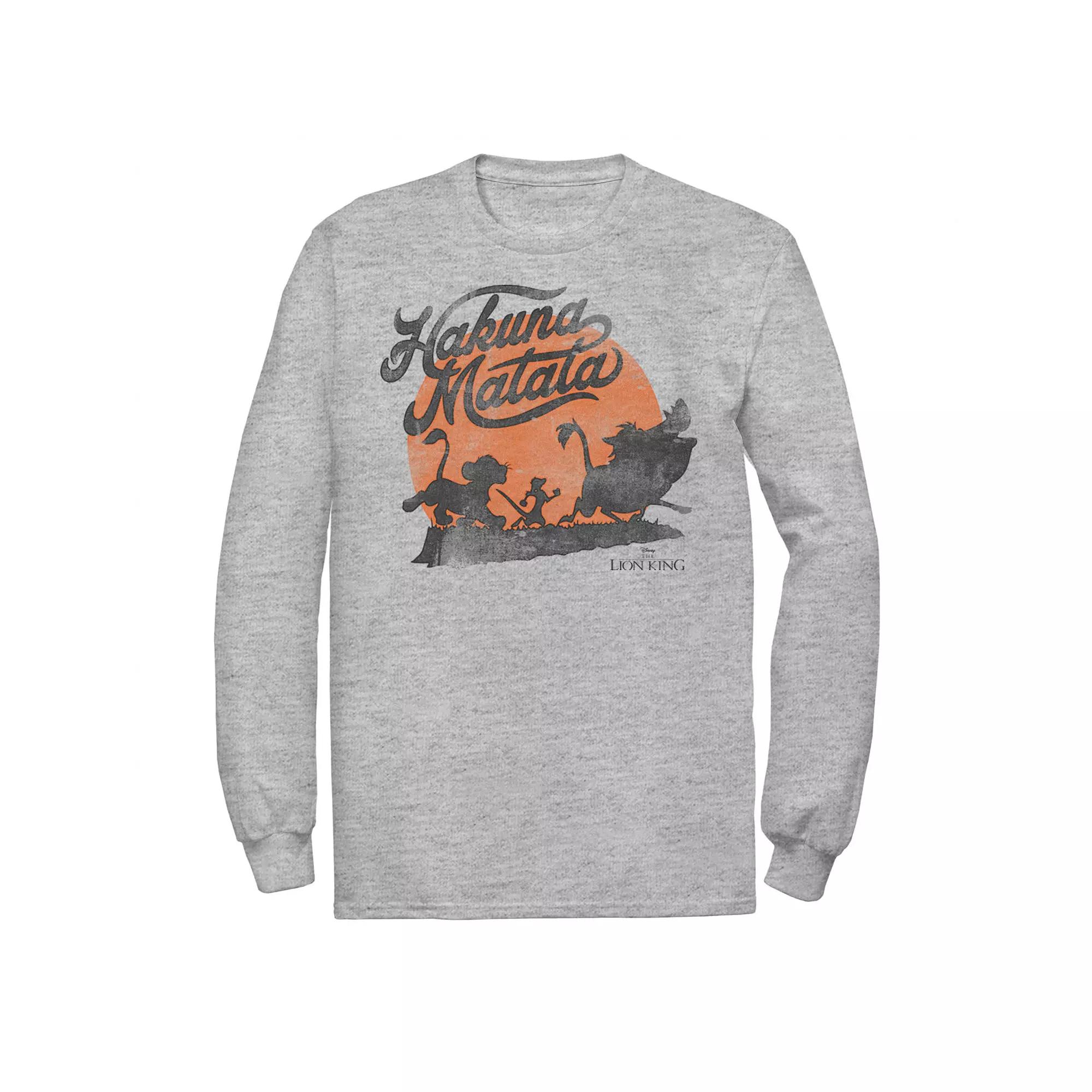 Disney's The Lion King Men's Hakuna Matata Tee, Size: Small, Athletic Grey Product Image