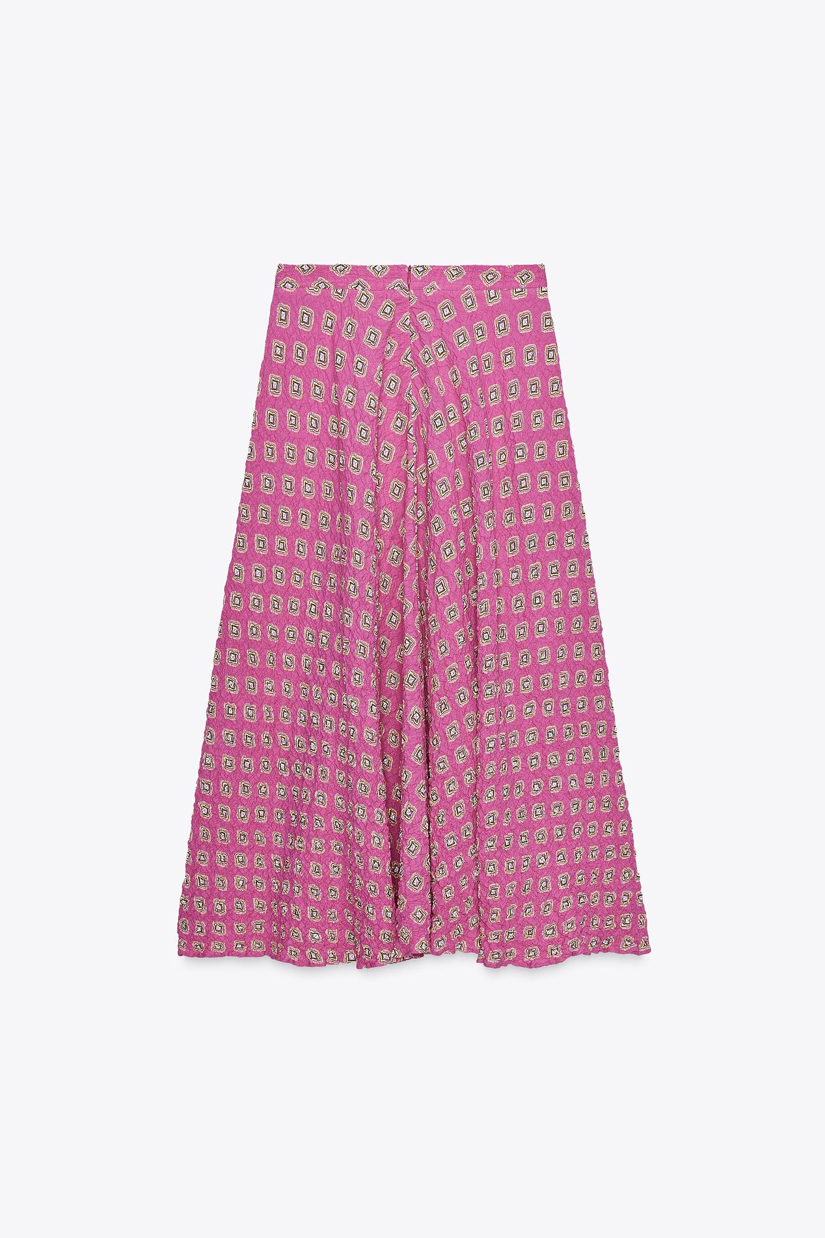 PRINTED MIDI SKIRT Product Image
