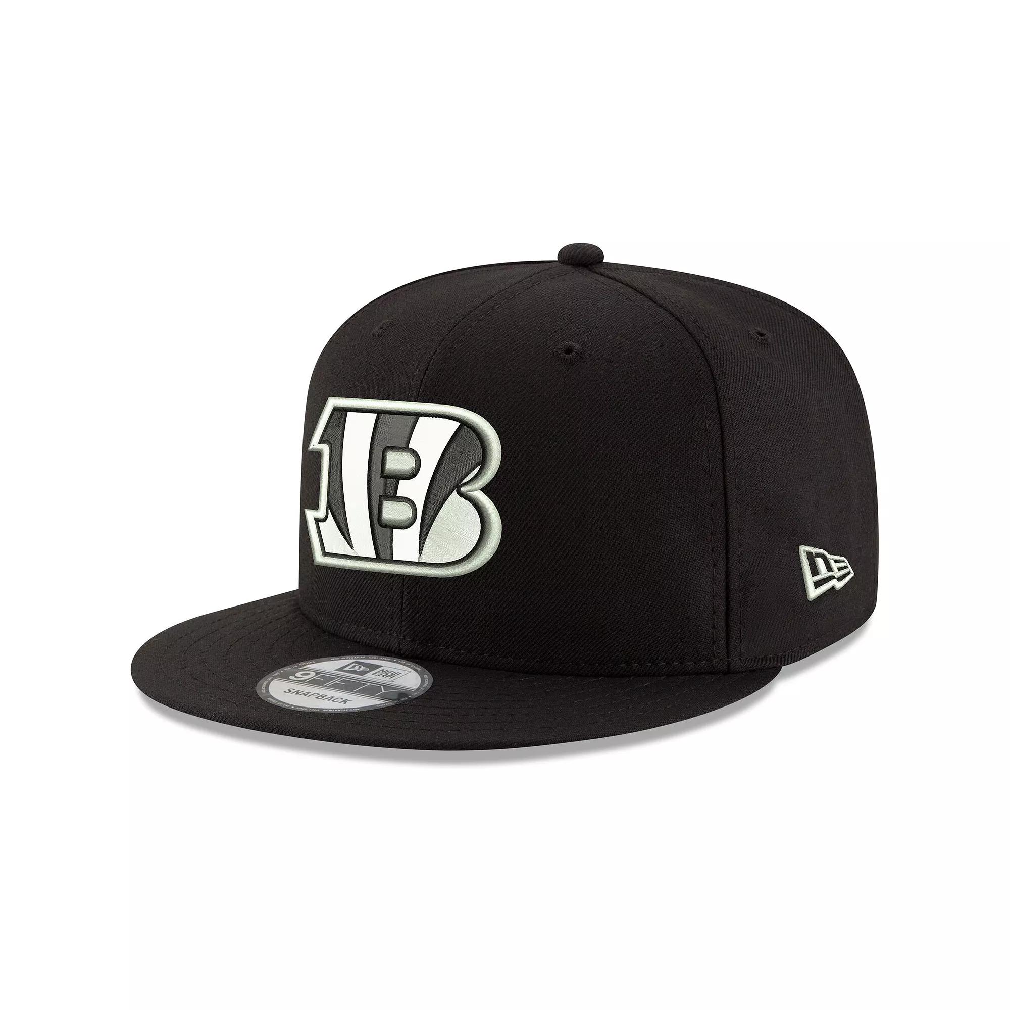 Men's New Era Black Cincinnati Bengals B-Dub 9FIFTY Adjustable Hat Product Image