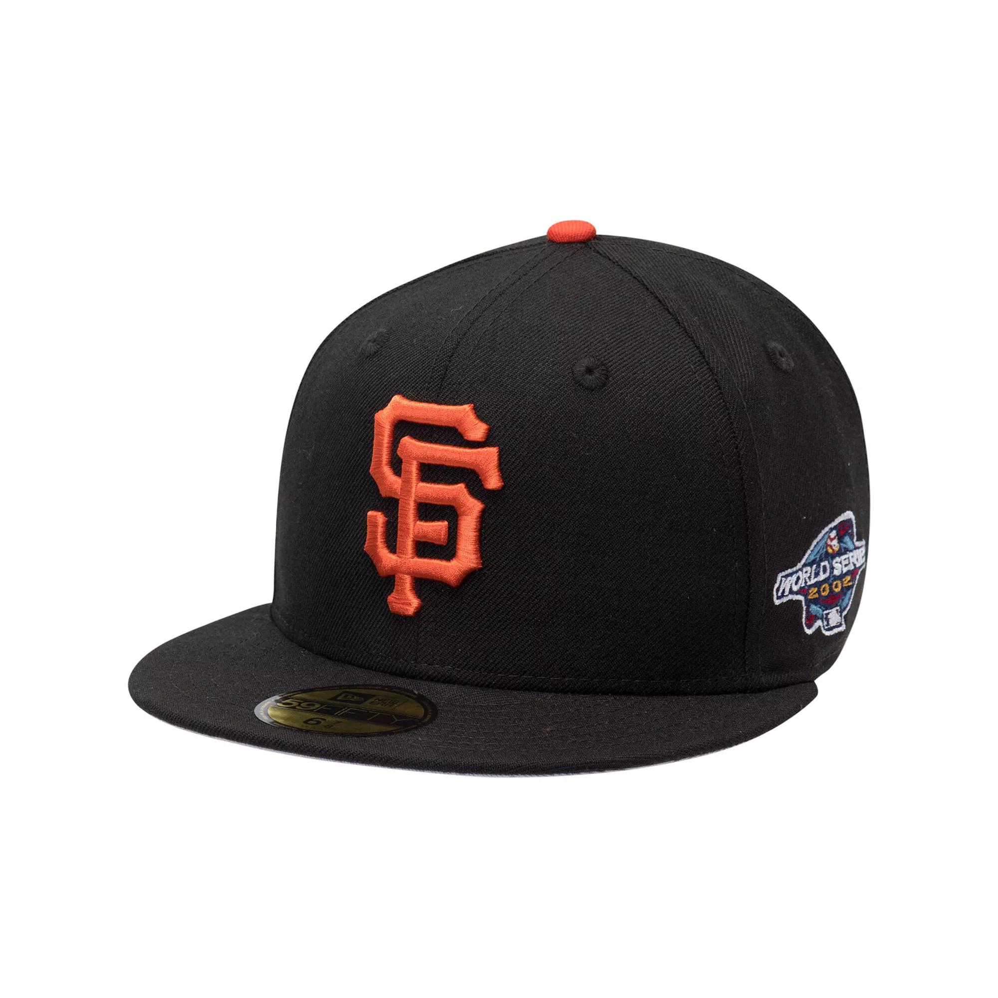 Men's New Era Black San Francisco Giants 2002 World Series Wool 59FIFTY Fitted Hat,  Product Image