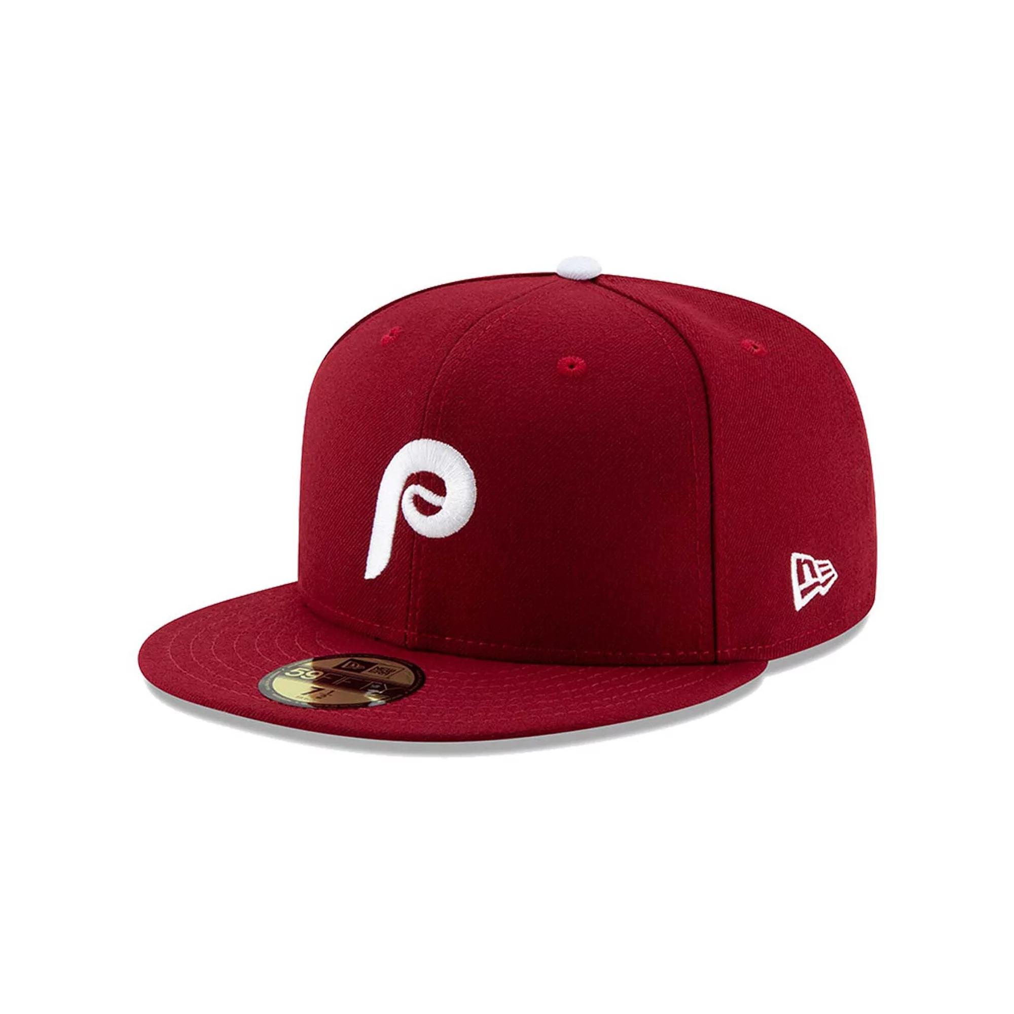 Men's New Era Maroon Philadelphia Phillies Alternate 2 Authentic Collection On-Field 59FIFTY Fitted Hat,  Product Image