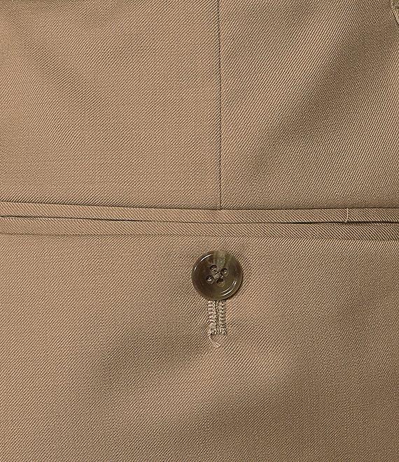 Hart Schaffner Marx Chicago Classic Fit Flat Front Solid Pattern Dress Pants Product Image