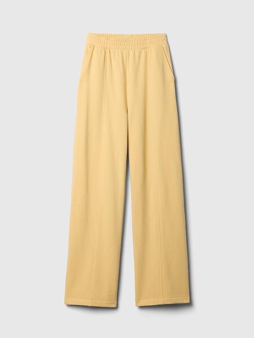Heavyweight French Terry Seamed Wide-Leg Sweatpants Product Image