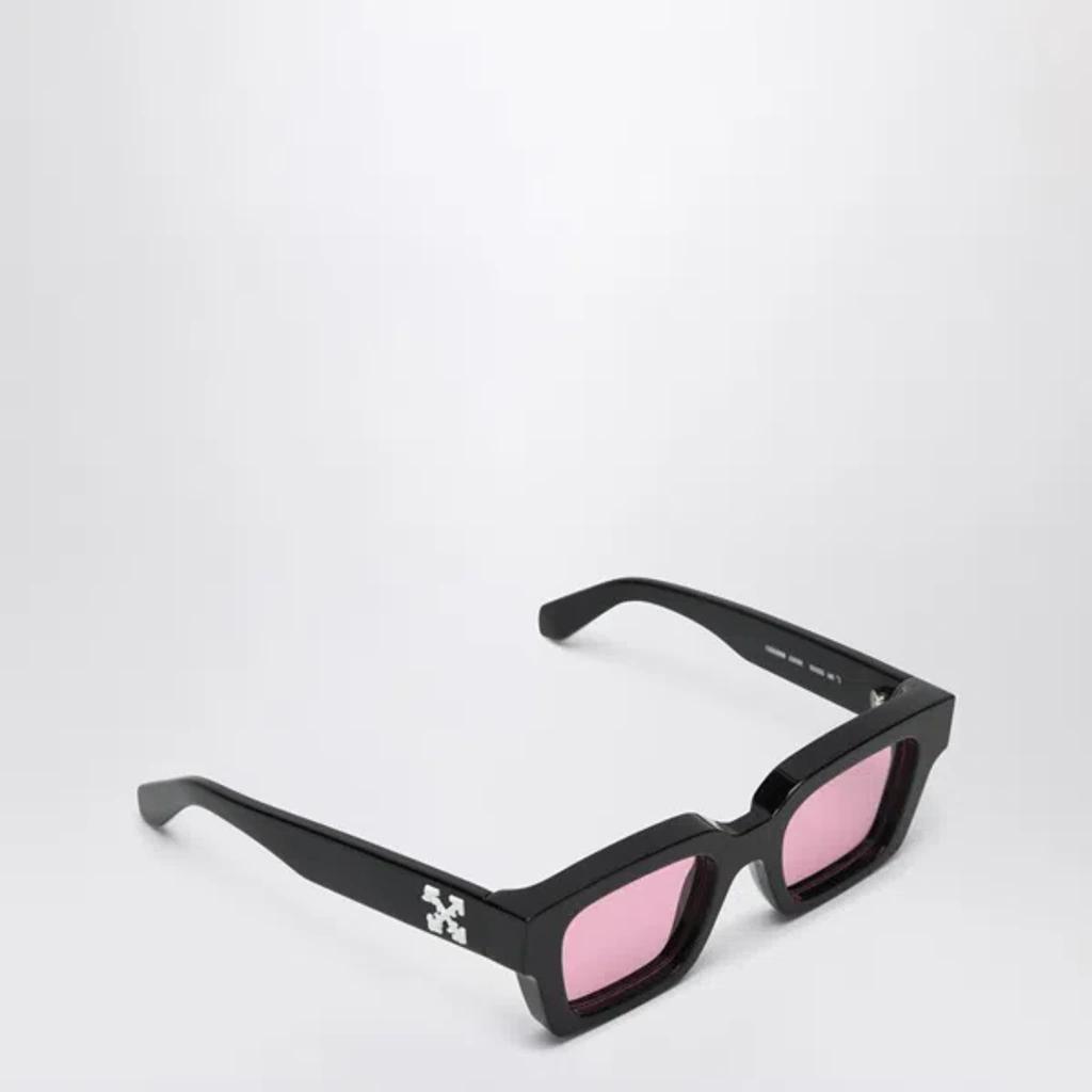 OFF-WHITE Virgil Rectangular Sunglasses In Pink Product Image