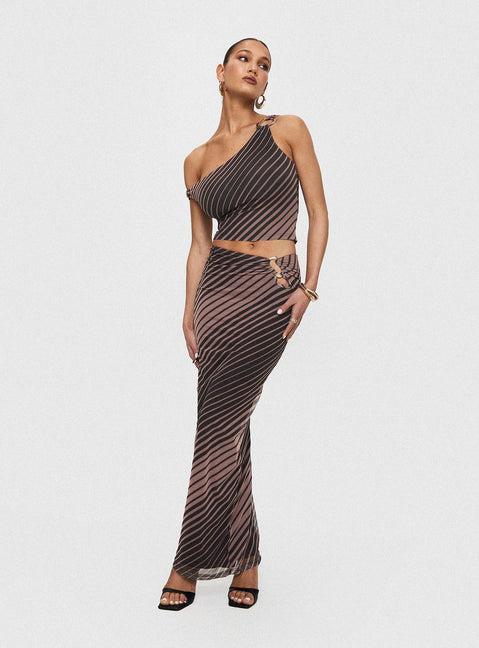 Whiley Maxi Skirt Multi Stripe Product Image