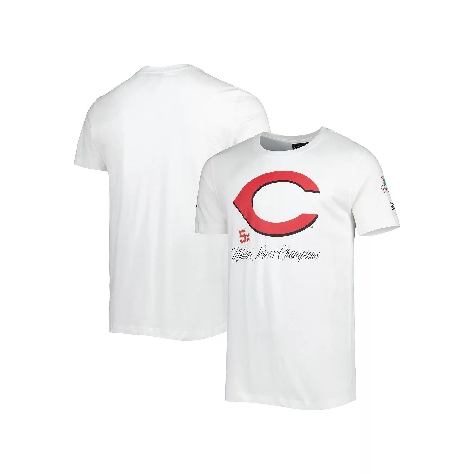 Men's New Era White Cincinnati Reds Historical Championship T-Shirt,  Product Image