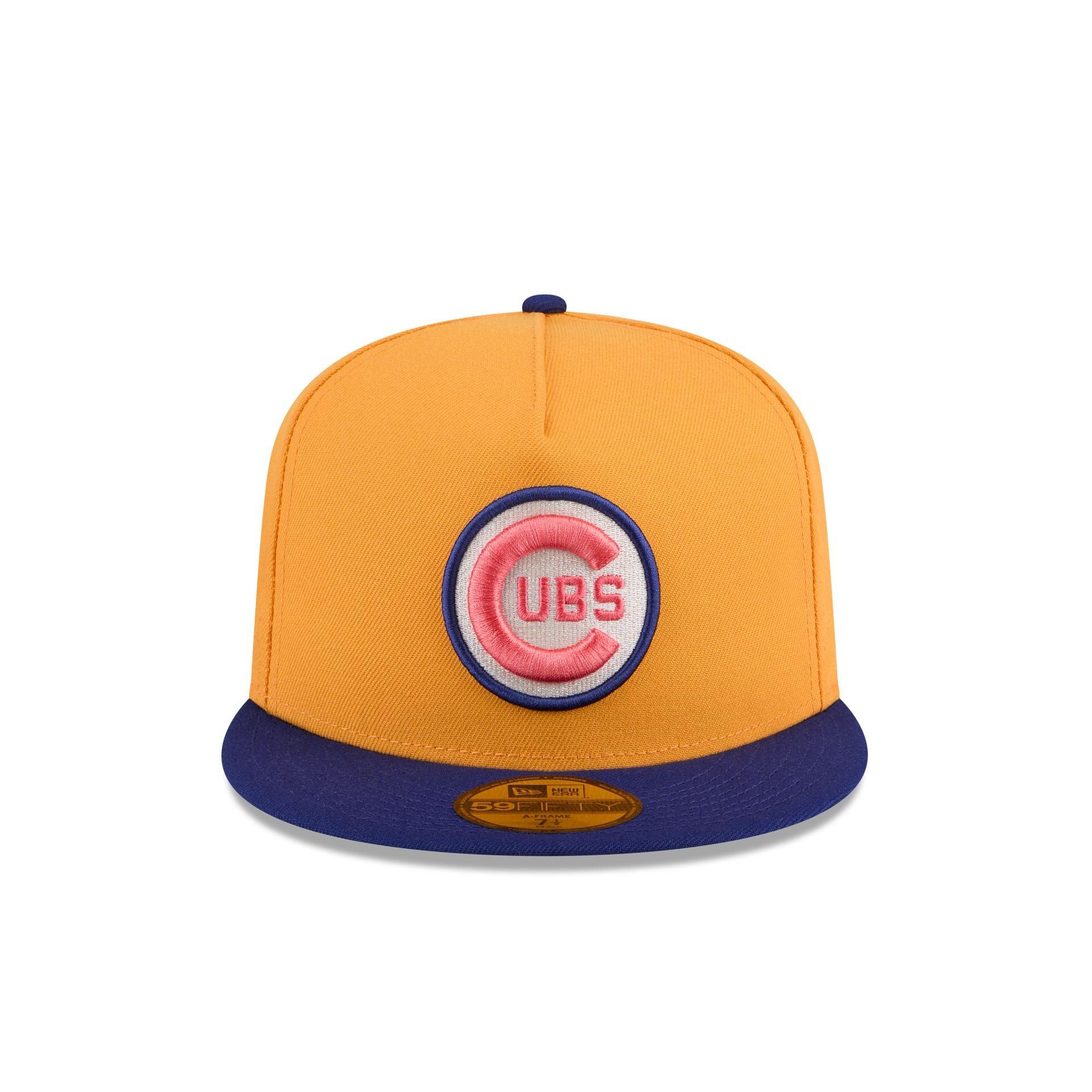 Chicago Cubs Gold 59FIFTY A-Frame Fitted Hat Male Product Image