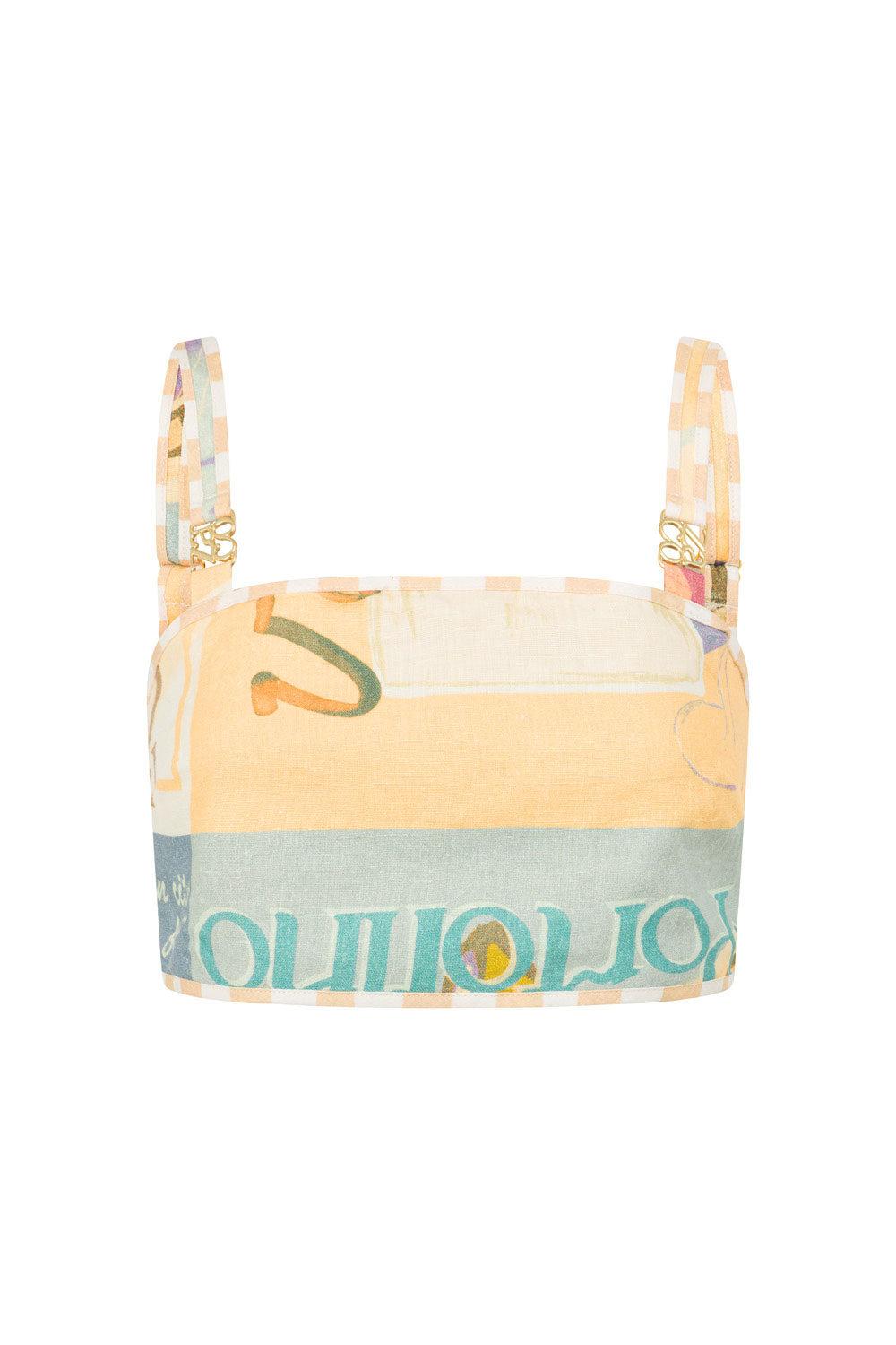 Portofino Top - Fiorire Acqua Product Image